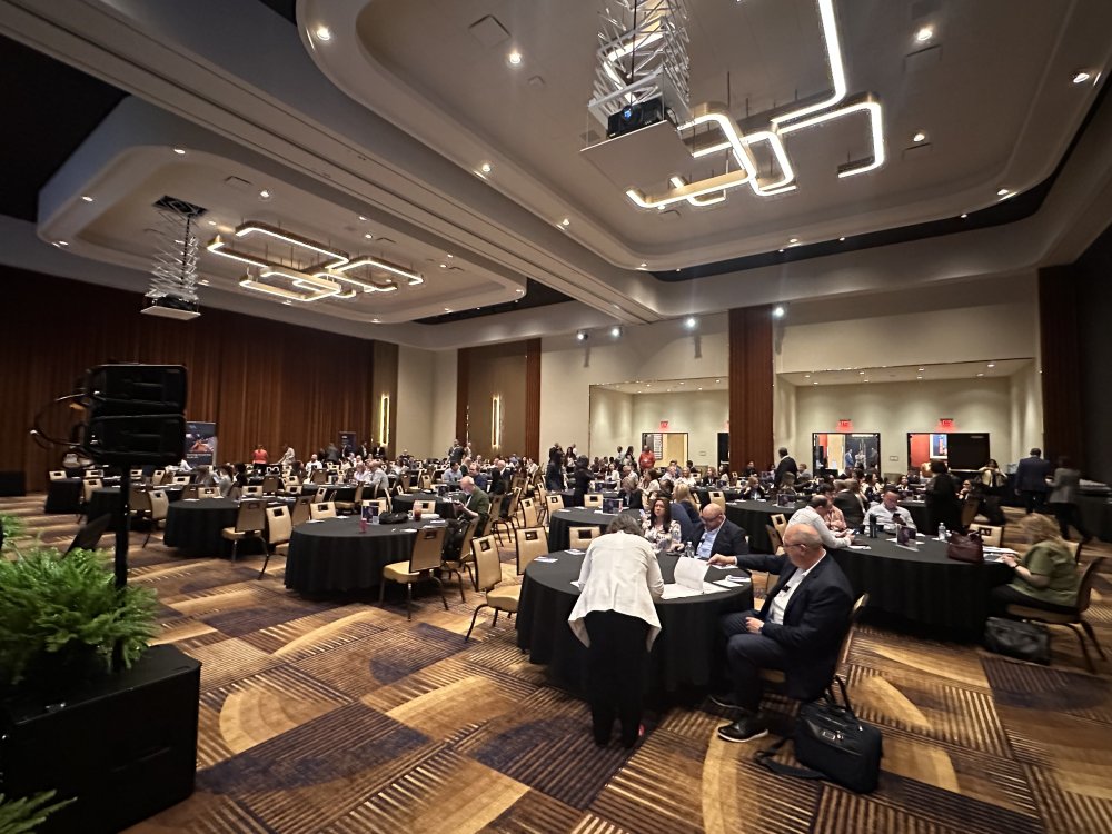 Wide shot annual gaming conference