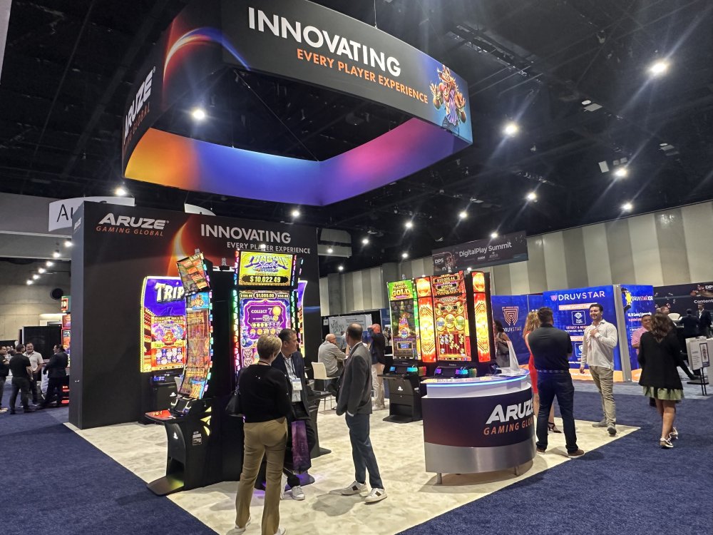 Aruze booth at IGA