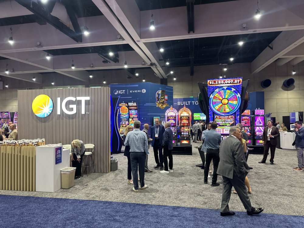IGT & Everi booth at IGA