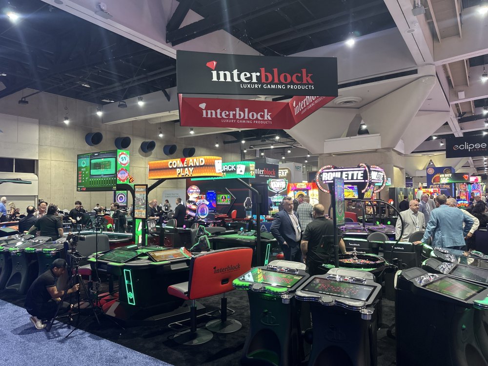 Interblock booth at IGA