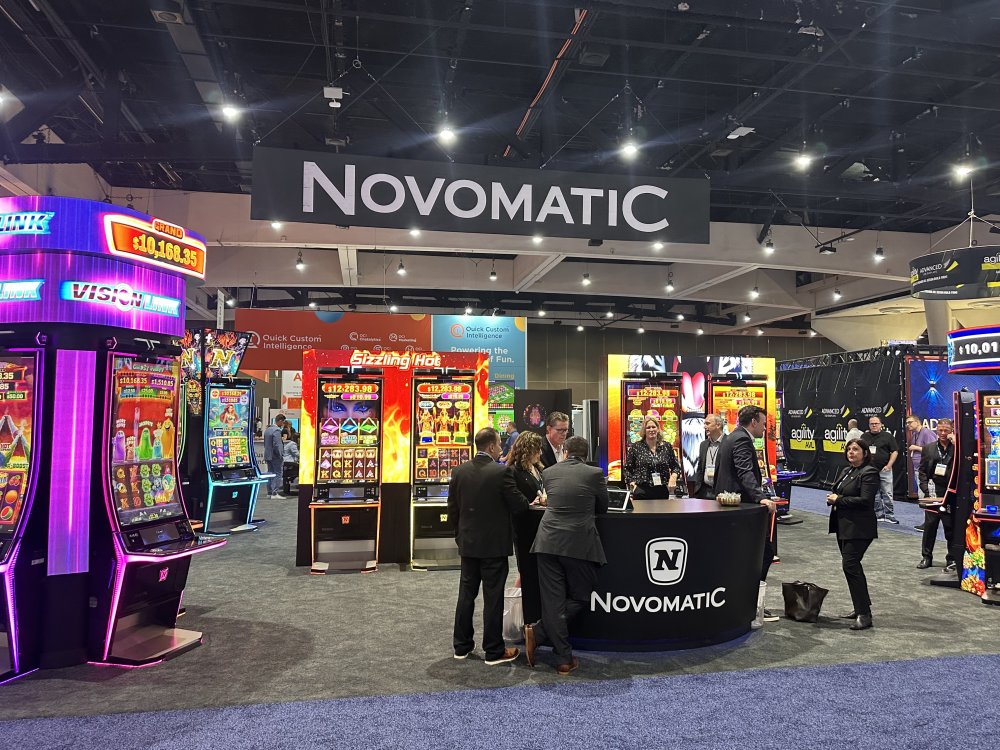 Novomatic booth at IGA