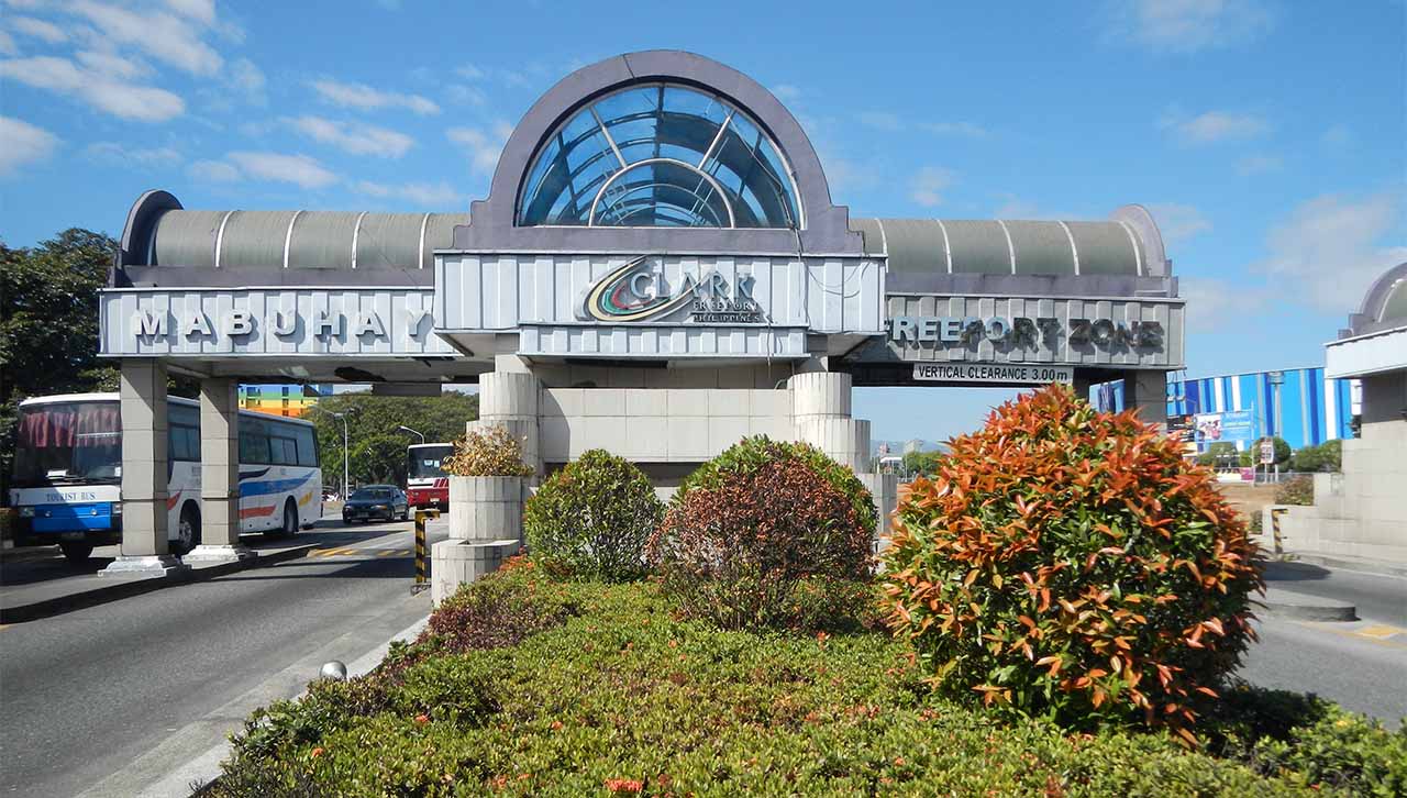 The entrance to Clark Freeport Zone