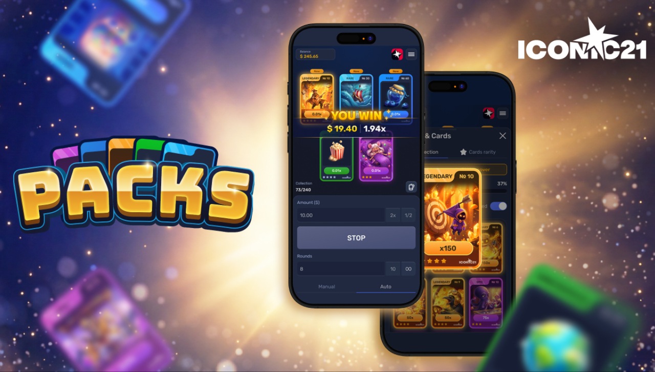 ICONIC21 launches collectible card-themed virtual game Packs